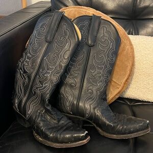 Women’s Black Cowboy Boots from Allens Boots - 6.5B
